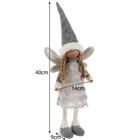 Kép 4/9 - Szürke tündér karácsonyi figura 