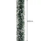 Kép 10/11 - Hosszú és vastag karácsonyfa girland 6 m / 15 cm - havas