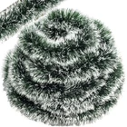 Kép 1/11 - Hosszú és vastag karácsonyfa girland 6 m / 15 cm - havas