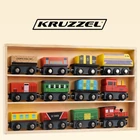 Kép 2/12 - Fa vasút 12 db