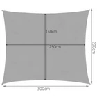 Kép 4/12 - Napvitorla 3x2m szürke 