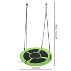 Kép 10/11 - Fészek hinta, 100 cm, zöld-fekete