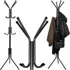 Kép 1/9 - Álló ruhafogas 170cm fekete