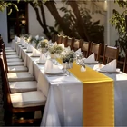 Kép 4/12 - Arany szatén asztali futó 900x36cm 