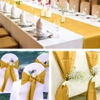 Kép 6/12 - Arany szatén asztali futó 900x36cm 