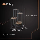 Kép 4/13 - 4 szintes loft virágállvány