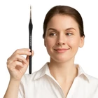 Kép 2/10 - Festőecset készlet tartóval, 5db