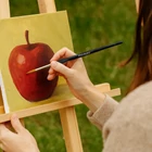 Kép 10/10 - Festőecset készlet tartóval, 5db