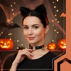 Kép 6/7 - 3 részes macska jelmez - fekete