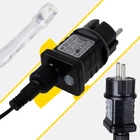 Kép 2/4 - Melegfehér jégcsap fényfüzér 300LED 15m