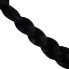Kép 2/7 - Hosszú fekete paróka - fonott