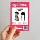 Kép 3/7 - Hosszú fekete paróka - fonott