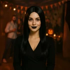 Kép 6/7 - Hosszú fekete paróka - fonott