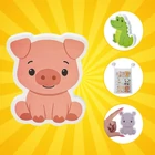 Kép 2/8 - Állatos Habszivacs fürdőjáték