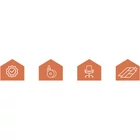 Kép 2/9 - Szürke forgószék kerekek - 5 db