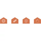 Kép 2/7 - Jégcsap karácsonyfadísz 12 db