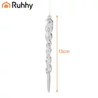 Kép 7/7 - Jégcsap karácsonyfadísz 12 db