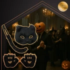 Kép 3/7 - 4 részes macska jelmez - fekete