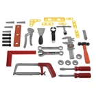 Kép 15/16 - 32 darabos gyermek szerszámos készlet műanyag ládában