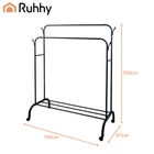 Kép 3/10 - Ruhhy ruhaakasztó állvány 4 kerékkel