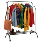 Kép 1/10 - Ruhhy ruhaakasztó állvány 4 kerékkel