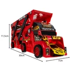 Kép 4/11 - Autószállító játék kamion 6 darab autóval