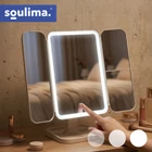 Kép 12/13 - Soulima szétnyitható sminktükör LED világítással