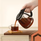 Kép 6/8 - Ruhhy üveg teáskanna szűrővel, 2 L