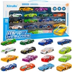 Kép 1/11 - 16 darabos fémrugós játékautó készlet