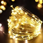 Kép 5/5 - 5 méteres Micro LED-es elemes fényfűzér (Meleg fehér)