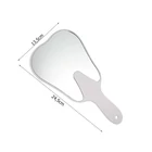 Kép 8/10 - Fog alakú kézi sminktükör / fogászati tükör