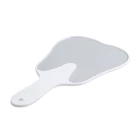 Kép 10/10 - Fog alakú kézi sminktükör / fogászati tükör