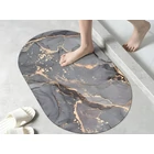 Kép 3/8 - Csúszásmentes fürdőszobaszőnyeg, 60 x 40 cm, ovális