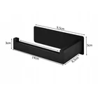 Kép 10/12 - Felragasztható, acél WC-papír tartó, matt fekete