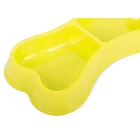 Kép 2/3 - Műanyag tál háziállatoknak, dupla, 0,15L, sárga