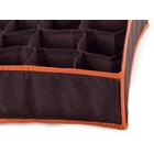 Kép 3/3 - Fehérnemű tároló, 24 rekesz, fekete-narancs