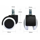 Kép 3/3 - Gumi kerekek forgószékhez, 5 db