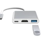 Kép 7/8 - Adapter 3az1ben Type-C - Type-C, hdmi, USB