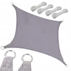 Kép 1/10 - Vízálló kerti napvitorla szürke 3x4m