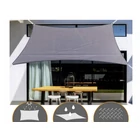 Kép 10/10 - Vízálló kerti napvitorla szürke 3x4m