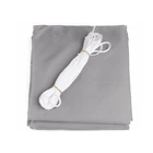 Kép 5/10 - Vízálló kerti napvitorla szürke 3x4m