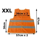 Kép 3/3 - Fényvisszaverő mellény narancssárga XXL