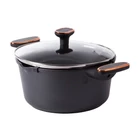 Kép 2/10 - Mély fazék, tapadásmentes, indukciós, fedővel, 5L
