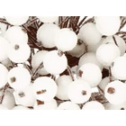 Kép 3/10 - Karácsonyi dekoráció, fehér galagonya, 5 db