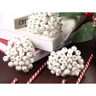 Kép 4/10 - Karácsonyi dekoráció, fehér galagonya, 5 db