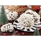 Kép 5/10 - Karácsonyi dekoráció, fehér galagonya, 5 db