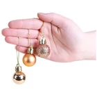 Kép 8/10 - Karácsonyi gömb szett, 30 db, arany