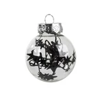 Kép 9/10 - Karácsonyi gömb szett, 24 db, fekete