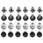 Kép 2/10 - Karácsonyi gömb szett, 24 db, fekete