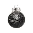 Kép 5/10 - Karácsonyi gömb szett, 24 db, fekete
